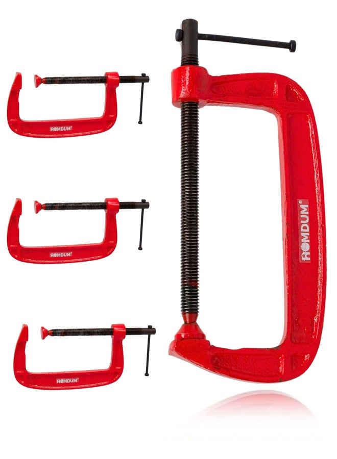 Homdum Heavy Duty G Clamp | C Type Clamping Tool | Set of 4 Pieces (6 inch) - Image 1